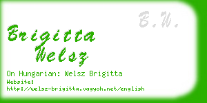 brigitta welsz business card